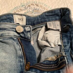 BKE youth wide leg distressed jeans